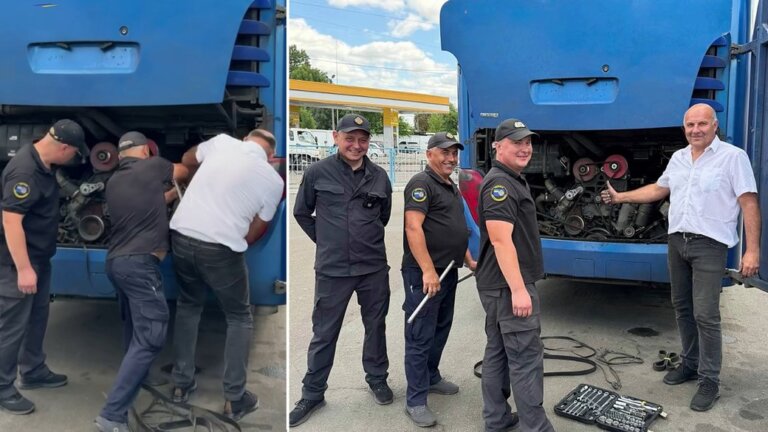 У Житомирі інспектори Укртрансбезпеки виявили несправність автобуса перед міжнародним рейсом