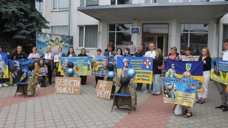 В Олевській громаді на Житомирщині вдруге провели акцію на підтримку зниклих безвісти та полонених