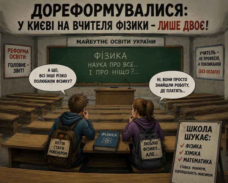 Два вчителі фізики на весь Київ: дореформувалися до демографічної прірви