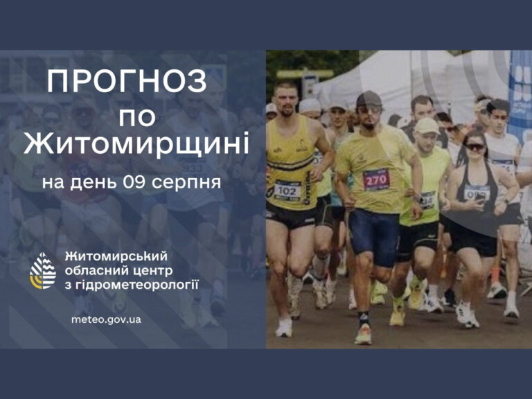Погода сьогодні на Житомирщині