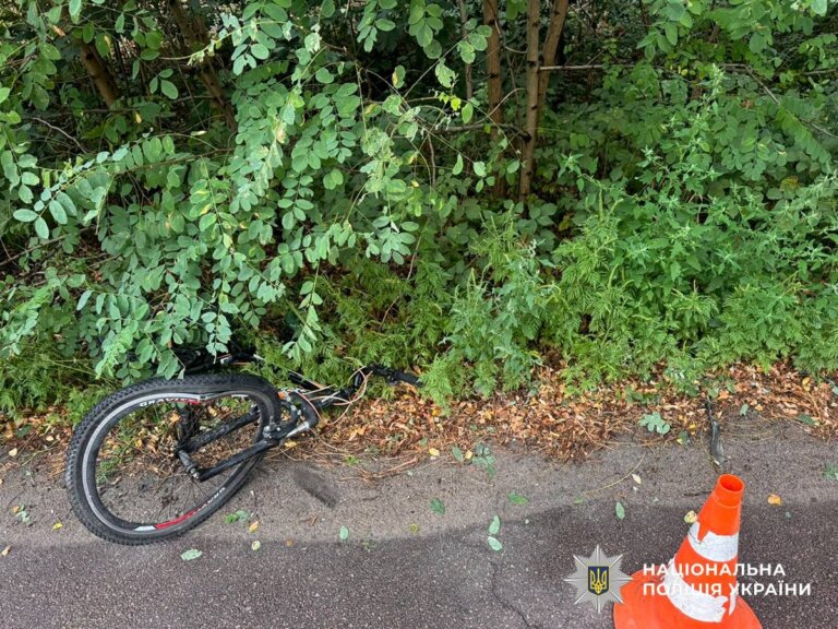 У Житомирі поліцейські розслідують обставини травмування 8-річного велосипедиста під колесами легковика