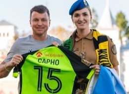 Дар’я Сарно відкрила матч «Полісся» — «Кудрівка» символічним першим ударом