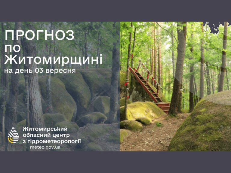 Погода сьогодні на Житомирщині